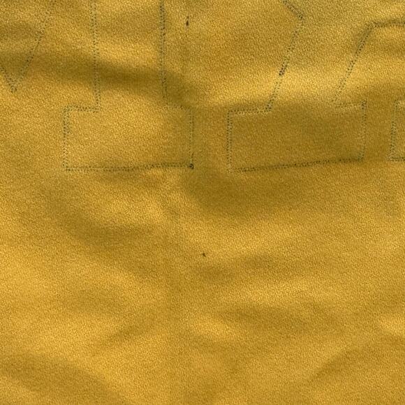 Vintage Collegiate Traditions Army Wool‎ Blanket Yellow Black USA Made 90's - Picture 12 of 13